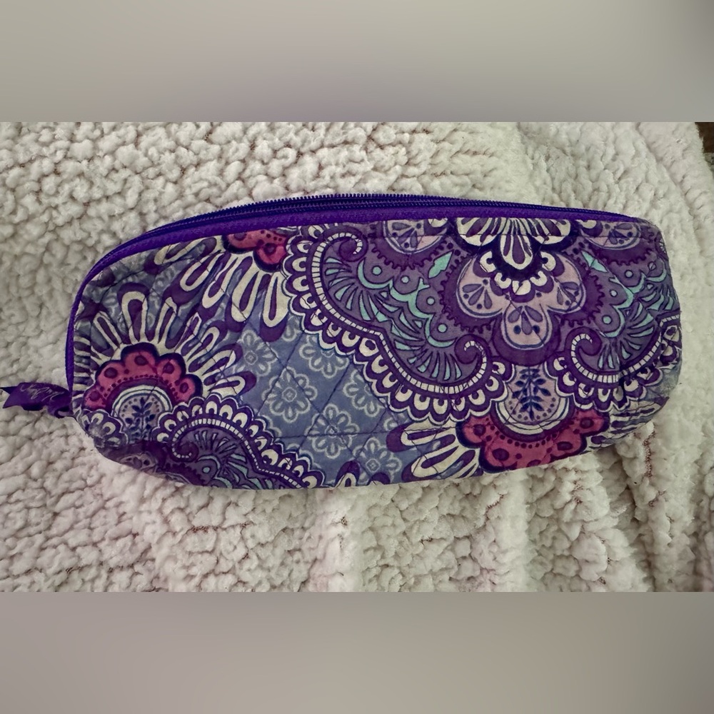 Vera Bradley Lilac Tapestry Pencil Case